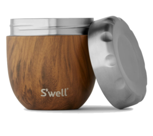 S’well Teakwood Eats S’well Eats™ fuels all your food needs in easy, eco-friendly fashion. Simply prep, nest, go—and eat! Built to keep fresh meals cold and hot longer, perfect for plan-ahead types and leftover lovers alike. $40+ | add a matching commuter mug $35 • swellbottle.com