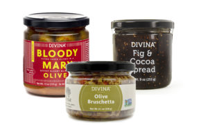 Divina Gourmet Foods Fig Spreads, Olives, & Tapenades — Give the taste of the Mediterranean at your next family gathering with an assortment of products from Divina.  $8+ • amazon.com and grocery stores