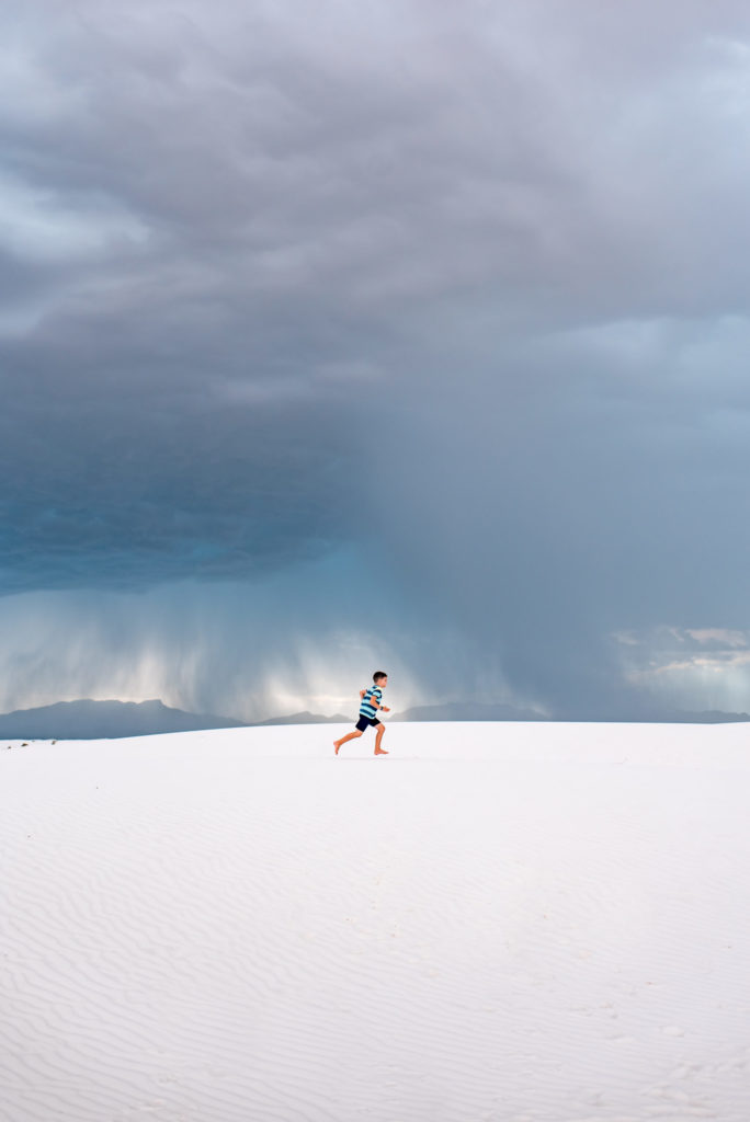 Exploring White Sands National Park, New Mexico while a monsoon approaches by Relics of Rainbows Photo